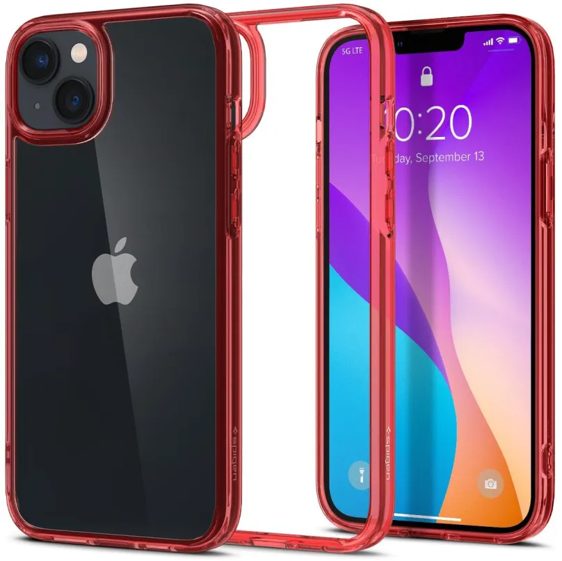 Kryt na mobilný telefón Spigen Ultra Hybrid Red Crystal iPhone 14 Plus, pre Apple iPhone 1