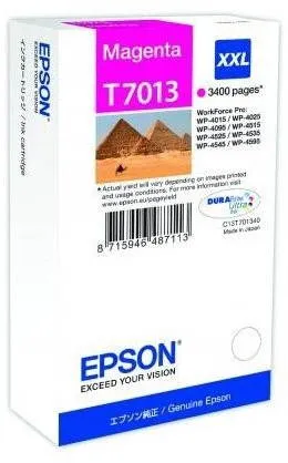 Cartridge Epson T7013 XXL purpurová, pre tlačiarne Epson WorkForce Pro WP-4015DN, WP-4095D