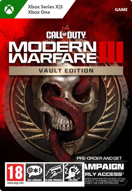 Hra na konzole Call of Duty: Modern Warfare III: Vault Edition - Xbox Digital