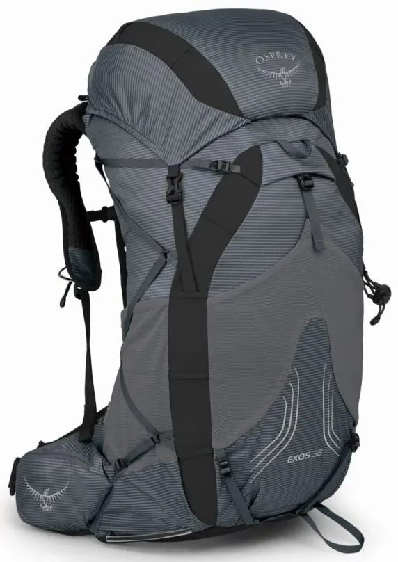 Turistický batoh Osprey Exos 38 tungsten grey L/XL