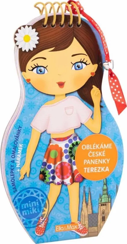 Omaľovánky Obliekame české bábiky TEREZKA – omaľovánky