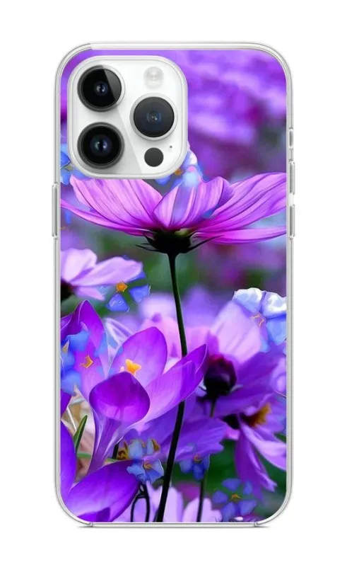 Kryt na mobil TopQ Kryt iPhone 14 Pre Max Rozkvitnuté kvety 82518