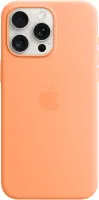 Kryt na mobil Apple iPhone 15 Pro Max Silikónový kryt s MagSafe sorbetovo oranžový
