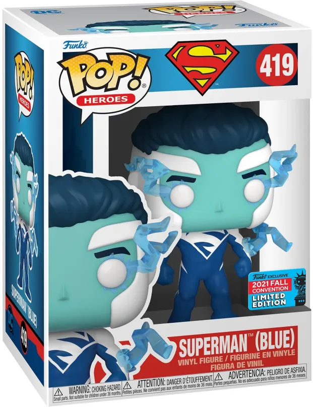 Funko POP Heroes: DC - Superman (Blue) (NYCC LE)