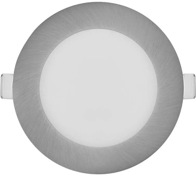 LED svetlo EMOS LED podhľadové svietidlo NEXXO strieborné, 12 cm, 7 W, teplá/neutrálna biela