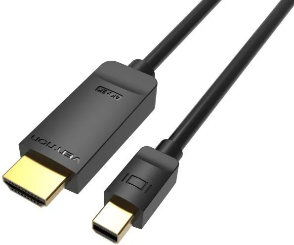 Video kábel Vention 4K Mini DisplayPort (miniDP) do HDMI Cable 3M Black