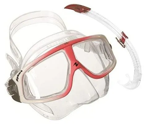 Potápačské okuliare Aqualung SET SPEHREA LX + Airflex LX, červená
