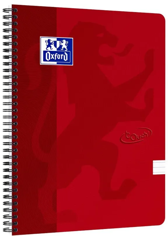 Zápisník OXFORD Nordic Touch A4+, 70 listov, linajkový, červený