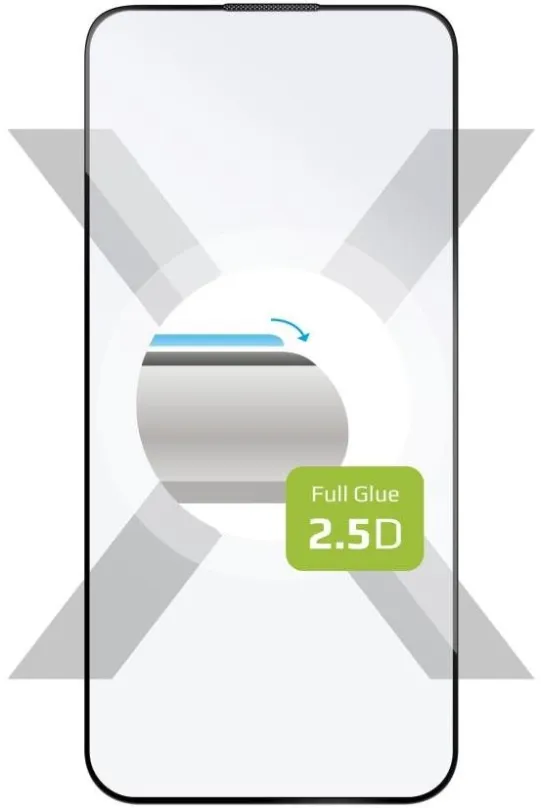 Ochranné sklo FIXED FullGlue-Cover pre Apple iPhone 15 čierne
