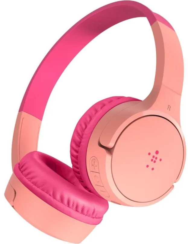 Bezdrôtové slúchadlá Belkin Soundform Mini - Wireless On-Ear Headphones for Kids - ružové