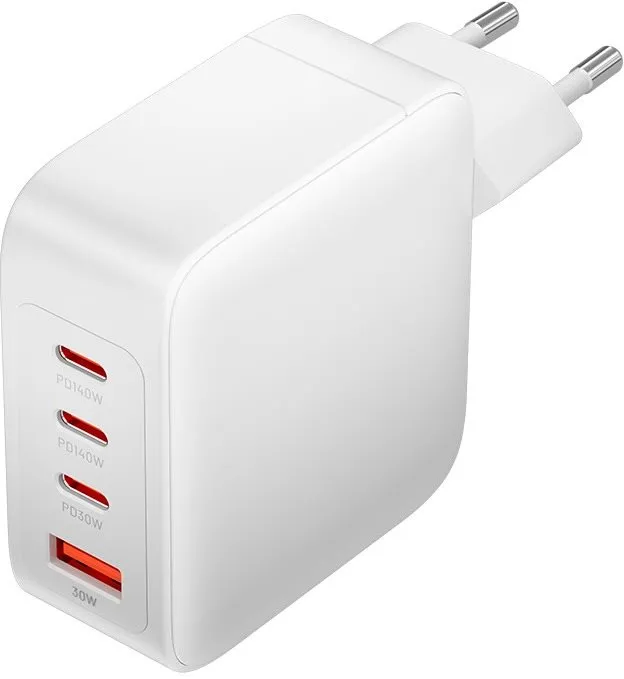 Nabíjačka do siete Vention 4-Port USB (C+C+C+A) GaN Charging Kit (140W/140W/30W/18W) EU-Plug White