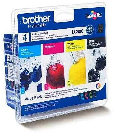 Cartridge Brother LC-980 Value Pack, pre tlačiarne Brother DCP-195C, DCP-365CN, DCP-375CW,