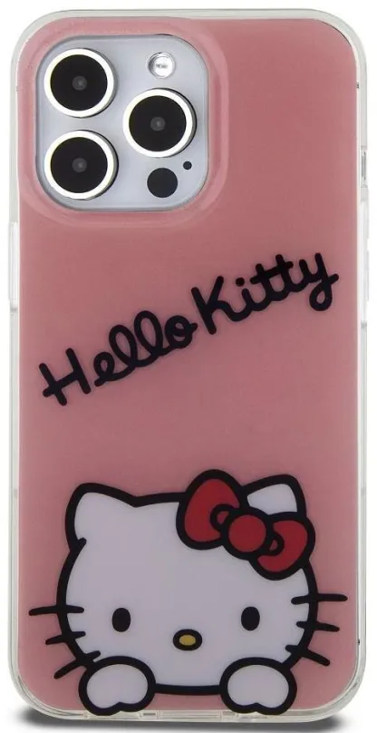 Kryt na mobil Hello Kitty IML Daydreaming Logo Zadný Kryt pre iPhone 13 Pro Pink