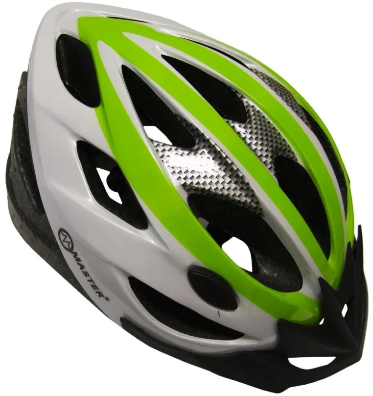 Helma na bicykel Cyklo prilba MASTER Force, M, zeleno-biela