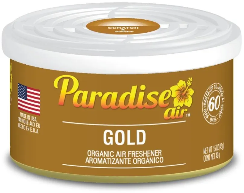 Osviežovač vzduchu Paradise Air Organic Air Freshener 42 g vôňa Gold