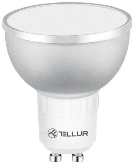 LED žiarovka Tellur WiFi Smart LED RGB žiarovka GU10, 5 W, číra, teplá biela