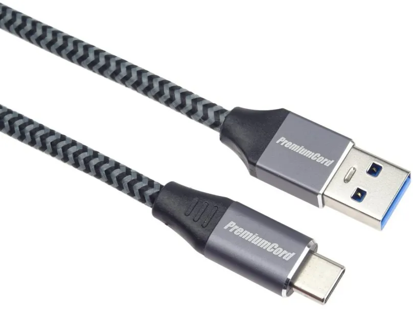 Dátový kábel PremiumCord kábel USB-C - USB 3.0 A (USB 3.2 generation 1, 3A, 5Gbit/s) 2m