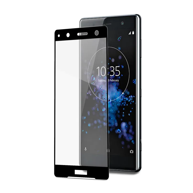 Ochranné tvrdené sklo CELLY Full Glass pre Sony Xperia XZ2, čierne