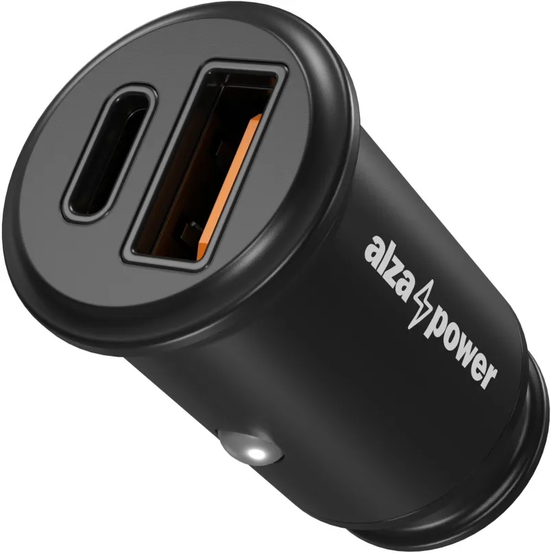 Nabíjačka do auta AlzaPower Car Charger C520 Fast Charge + Power Delivery čierna