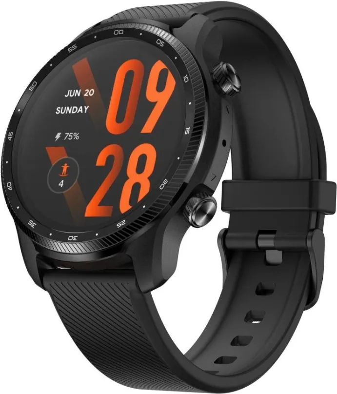 Chytré hodinky TicWatch Pro 3 Ultra GPS Black, pre mužov aj ženy, s ovládaním v slovenčine