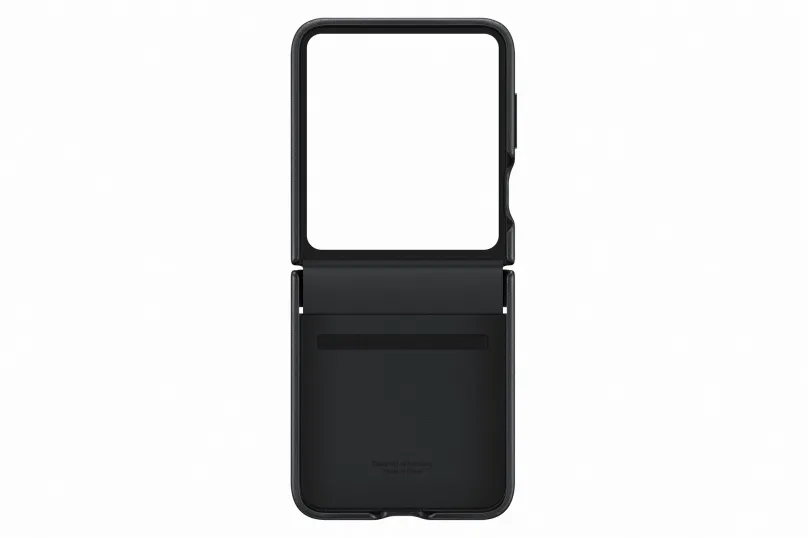 Kryt na mobil Samsung Galaxy Z Flip5 Zadný kryt z eko kože čierny