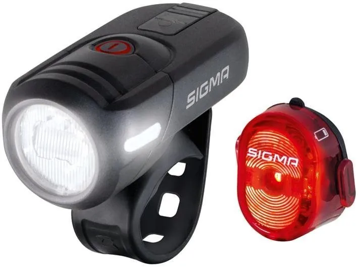 Svetlo na bicykel Sigma Aura 45 USB + Nugget II.