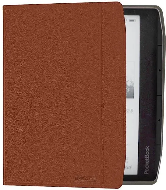 Púzdro na čítačku kníh B-SAFE Magneto 3411, púzdro pre PocketBook 700 ERA, hnedé