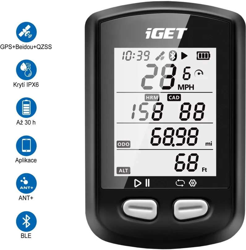 GPS navigácia iGET CYCLO C200 GPS