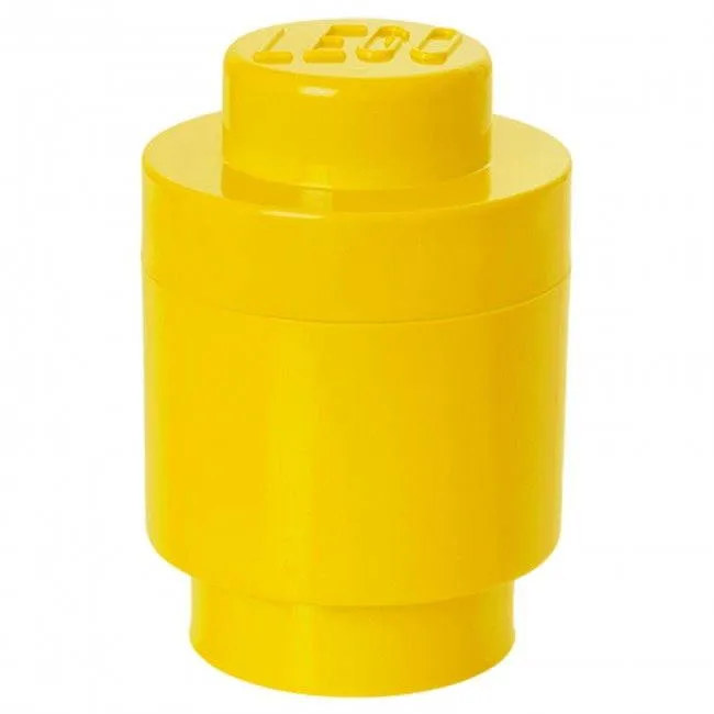 Úložný box LEGO Úložný box okrúhly 123 x 183 mm - žltý
