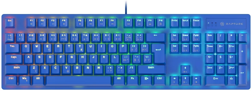 Herná klávesnica Rapture X-RAY Outemu Blue modrá