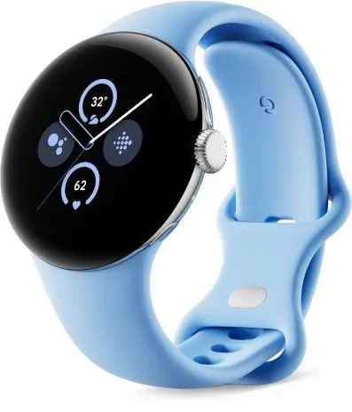 Chytré hodinky Google Pixel Watch 2 Silver/Bay, pre mužov aj ženy, kompatibilný s Android,