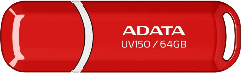 Flash disk ADATA UV150 červený, USB 3.2 Gen 1 (USB 3.0), USB-A, kapacita 32 GB, rýchl