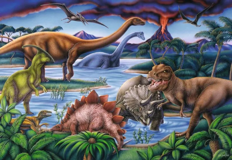 RAVENSBURGER Puzzle Dinosaury 35 dielikov