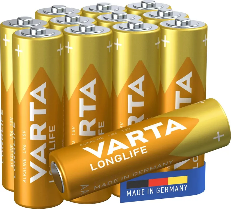 Jednorazová batéria VARTA alkalická batéria Longlife AA 12ks