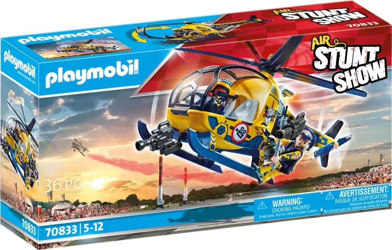 Stavebnica Playmobil 70833 Air Stuntshow Helikoptéra s filmovou posádkou