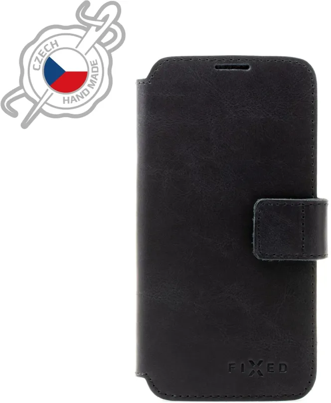 Puzdro na mobil FIXED ProFit z pravej hovädzej kože pre Samsung Galaxy S21+ čierne
