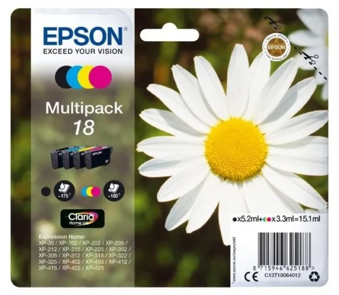 Cartridge Epson T1806 multipack
