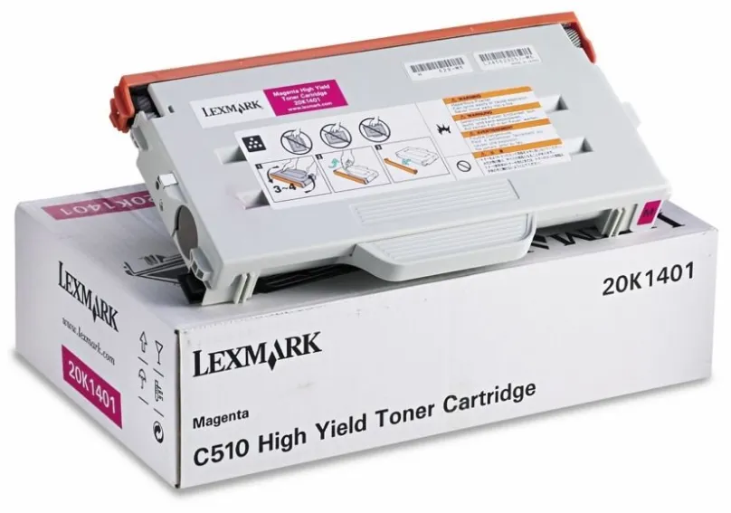 Toner LEXMARK 20K1401 purpurový, pre C510, 6600 stran