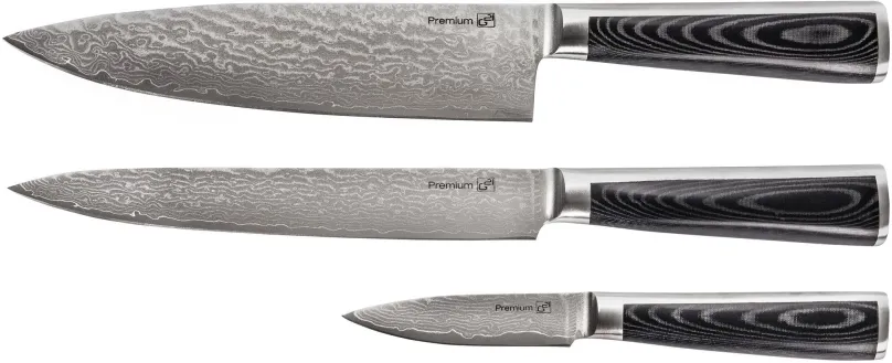 Súprava nožov G21 Damascus Premium 3 ks