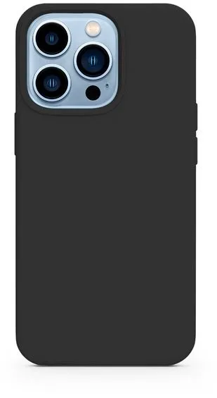 Kryt na mobil Epico Silikónový kryt na iPhone 13 s podporou uchytenia MagSafe - čierny