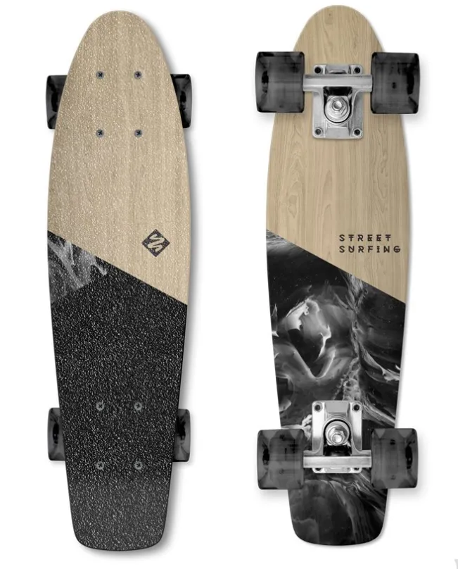 Skateboard Street Surfing Beach Board Wood Dimension, s rozmermi dosky 57,2 x 16 cm, ložís