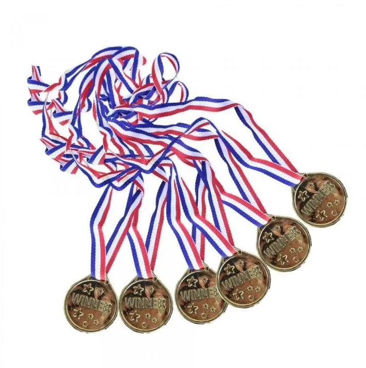 Doplnok ku kostýmu Medaila zlaté 6 ks