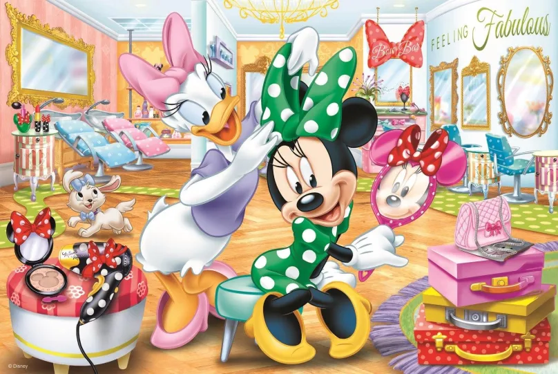 TREFL Puzzle Myška Minnie a Daisy 100 dielikov