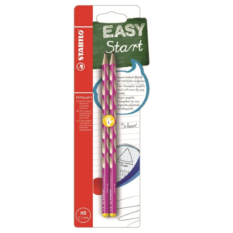 Grafitová ceruzka STABILO EASYgraph SL HB ružová - balenie 2 ks