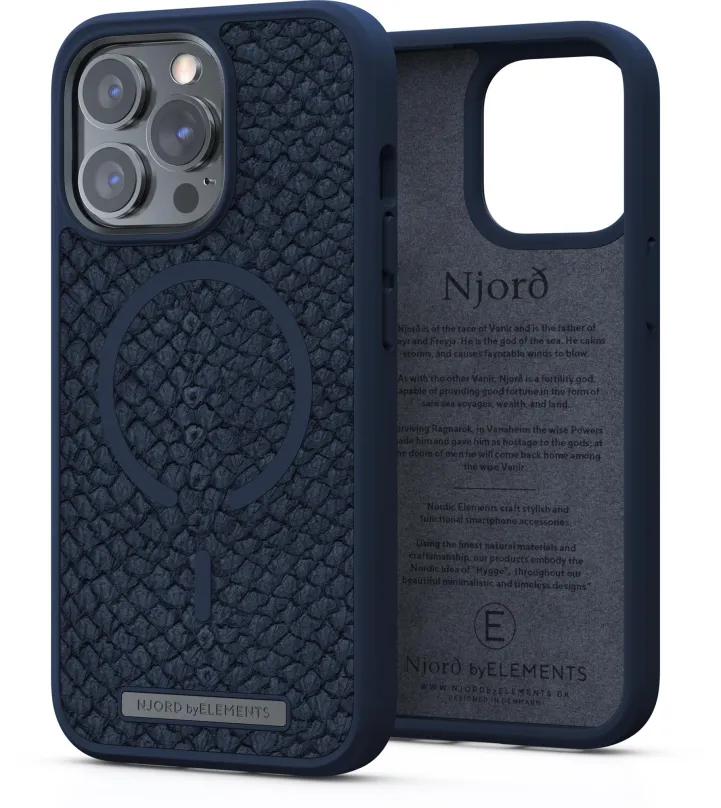 Kryt pre mobil Njord Vatn Case for iPhone 13 Pro Blue