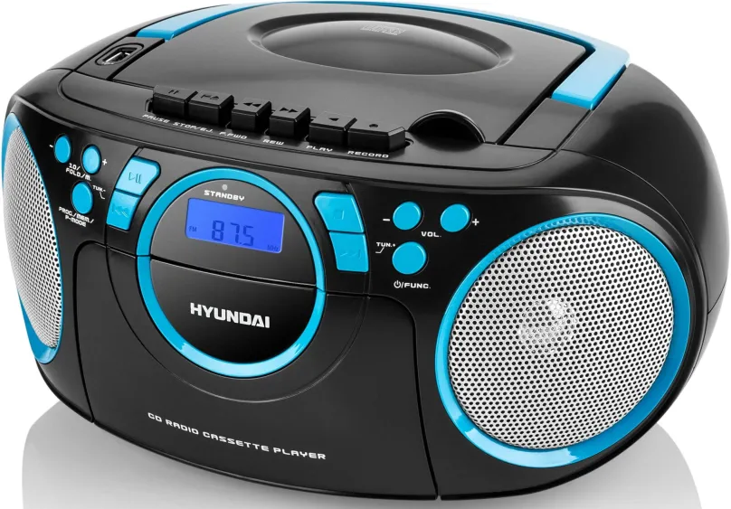 Rádiomagnetofón Hyundai TRC 788 AU3BBL čierno-modrý