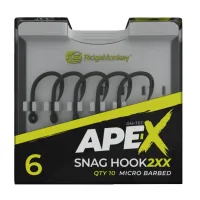 RidgeMonkey Háčik Ape-X Snag Hook 2XX Barbed Veľkosť 6 10ks