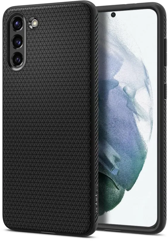 Kryt na mobil Spigen Liquid Air Black Samsung Galaxy S21, pre Samsung Galaxy S21, materiál