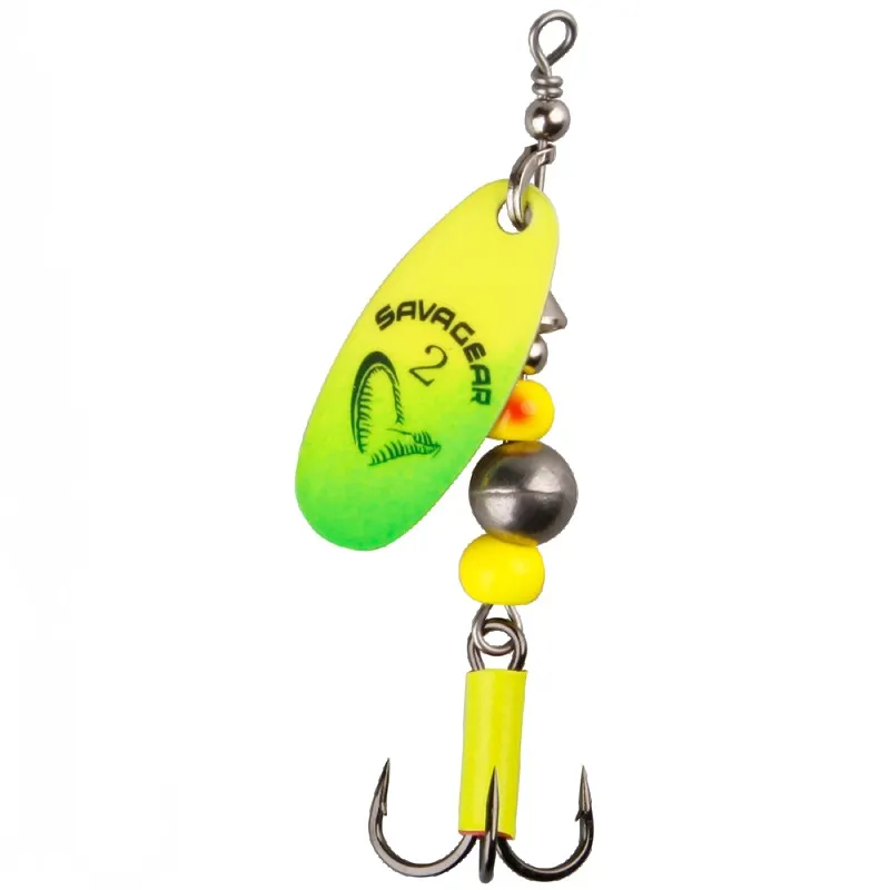 Savage Gear Trblietka Caviar Spinner Veľkosť 2 6g Fluo Yellow / Chartreuse