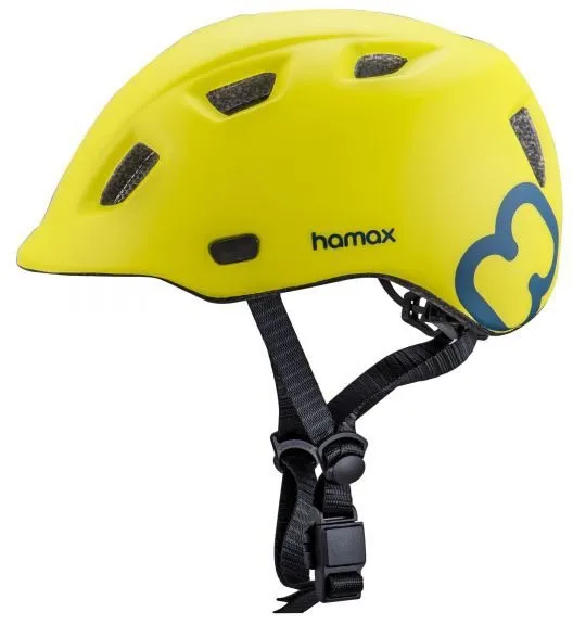 Helma na bicykel Hamax Thundercap street zelená/modré pásky 52-57 cm
